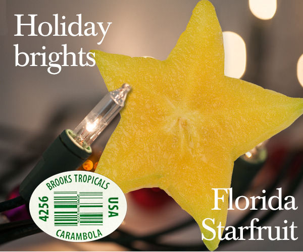 Holiday bright, starfruit