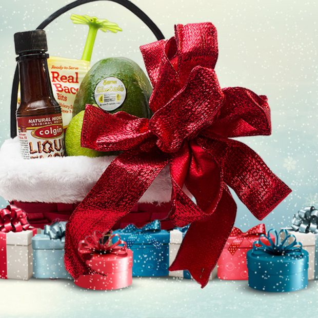 Smokin’ bacon guacamole gift basket