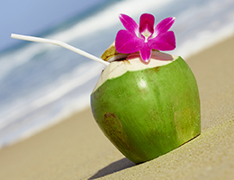 Rehydrate with coconut water