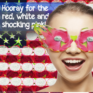 Hooray for the red, white and dragonfruit!